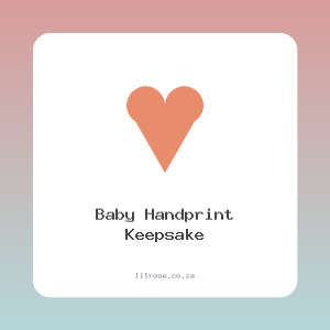 Baby Handprint Keepsake