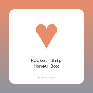 Rocket Ship Money Box